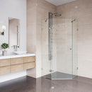 Verona 73" High x 34" Wide x 34" Deep Hinged Frameless Shower Enclosure with Clear Glass - image 6