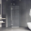 Verona 73" High x 38" Wide x 38" Deep Hinged Frameless Shower Enclosure with Clear Glass - image 8