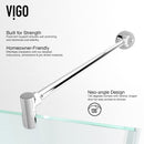 Verona 79" High x 40" Wide x 40" Deep Hinged, Pivot Frameless Shower Enclosure with Clear Glass - image 11