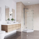 Verona 77" High x 40" Wide x 40" Deep Hinged Frameless Shower Enclosure with Clear Glass - image 5