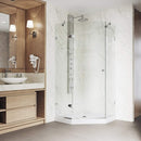 Verona 77" High x 40" Wide x 40" Deep Hinged Frameless Shower Enclosure with Clear Glass - image 7