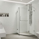 Piedmont 73" High x 36" Wide x 36" Deep Hinged Frameless Shower Enclosure with Clear Glass - image 1