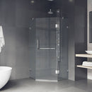 Piedmont 73" High x 34" Wide x 34" Deep Hinged Frameless Shower Enclosure with Clear Glass - image 8