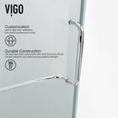 Piedmont 73" High x 34" Wide x 34" Deep Hinged Frameless Shower Enclosure with Clear Glass - image 9