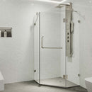 Piedmont 73" High x 34" Wide x 34" Deep Hinged Frameless Shower Enclosure with Clear Glass - image 13