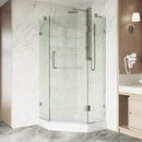 Piedmont 79" High x 36" Wide x 36" Deep Hinged Frameless Shower Enclosure with Clear Glass - image 12