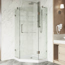 Piedmont 77" High x 36" Wide x 36" Deep Hinged Frameless Shower Enclosure with Clear Glass - image 2