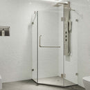 Piedmont 73" High x 36" Wide x 36" Deep Hinged Frameless Shower Enclosure with Clear Glass - image 2
