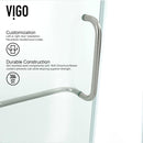 Piedmont 73" High x 36" Wide x 36" Deep Hinged Frameless Shower Enclosure with Clear Glass - image 8