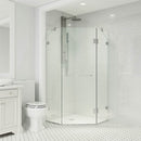 Piedmont 73" High x 36" Wide x 36" Deep Hinged Frameless Shower Enclosure with Clear Glass - image 12