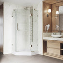 Piedmont 79" High x 38" Wide x 38" Deep Hinged Frameless Shower Enclosure with Clear Glass - image 7