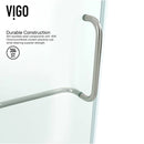 Piedmont 77" High x 40" Wide x 40" Deep Hinged Frameless Shower Enclosure with Clear Glass - image 8