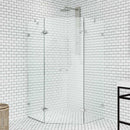 Gemini 73" High x 40" Wide x 40" Deep Hinged Frameless Shower Enclosure with Clear Glass - image 1