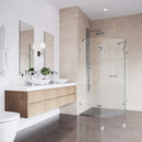 Gemini 73" High x 40" Wide x 40" Deep Hinged Frameless Shower Enclosure with Clear Glass - image 5