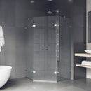 Gemini 73" High x 40" Wide x 40" Deep Hinged Frameless Shower Enclosure with Clear Glass - image 6