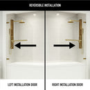 Orion 58" High x 34" Wide Hinged Frameless Tub Door with Clear Glass - image 4