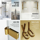 Orion 58" High x 34" Wide Hinged Frameless Tub Door with Clear Glass - image 8