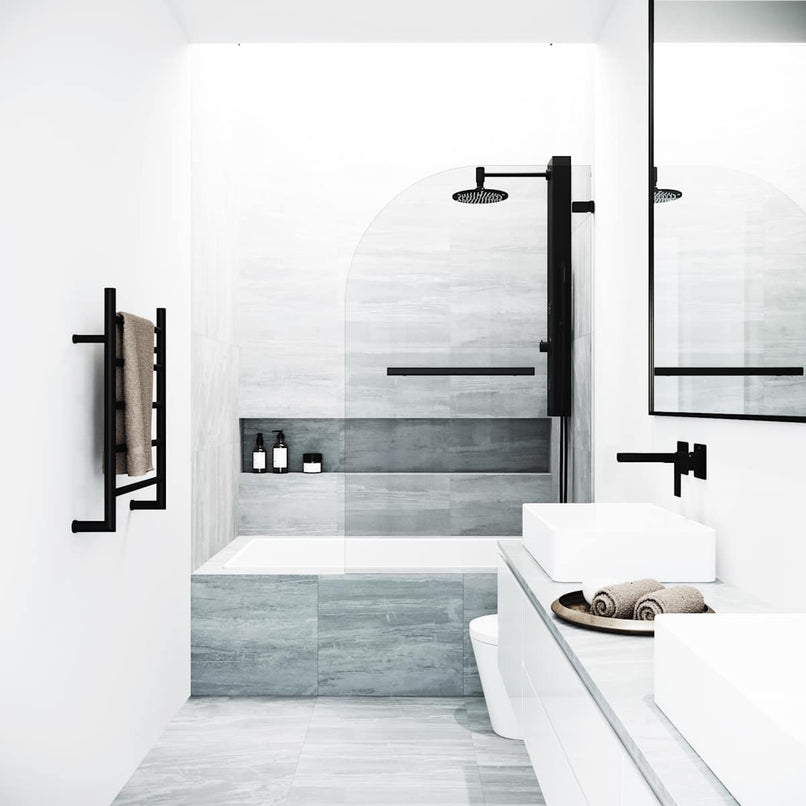 Orion 58" High x 34" Wide Hinged Frameless Tub Door with Clear Glass - image 3