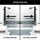 Orion 58" High x 34" Wide Hinged Frameless Tub Door with Clear Glass - image 5