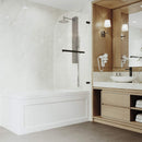 Orion 58" High x 34" Wide Hinged Frameless Tub Door with Clear Glass - image 8