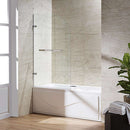 Orion 58" High x 34" Wide Hinged Frameless Tub Door with Clear Glass - image 11