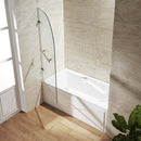 Orion 58" High x 34" Wide Hinged Frameless Tub Door with Clear Glass - image 12