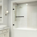 Rialto 58" High x 34" Wide Hinged Frameless Tub Door with Clear Glass - image 2