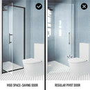 Astoria 76" High x 30" Wide Pivot Framed Shower Door with Clear Glass - image 5