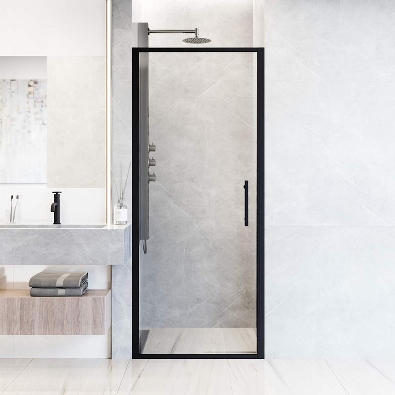 Astoria 76" High x 30" Wide Pivot Framed Shower Door with Clear Glass - image 7