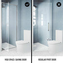 Astoria 76" High x 32" Wide Pivot Framed Shower Door with Clear Glass - image 5