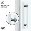 Astoria 76" High x 32" Wide Pivot Framed Shower Door with Clear Glass - image 10