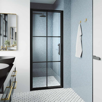 Astoria 76" High x 32" Wide Pivot Framed Shower Door with Clear Glass - image 1