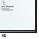 Noma 74" High x 60" Wide Hinged Framed Shower Door with Clear Glass - image 11