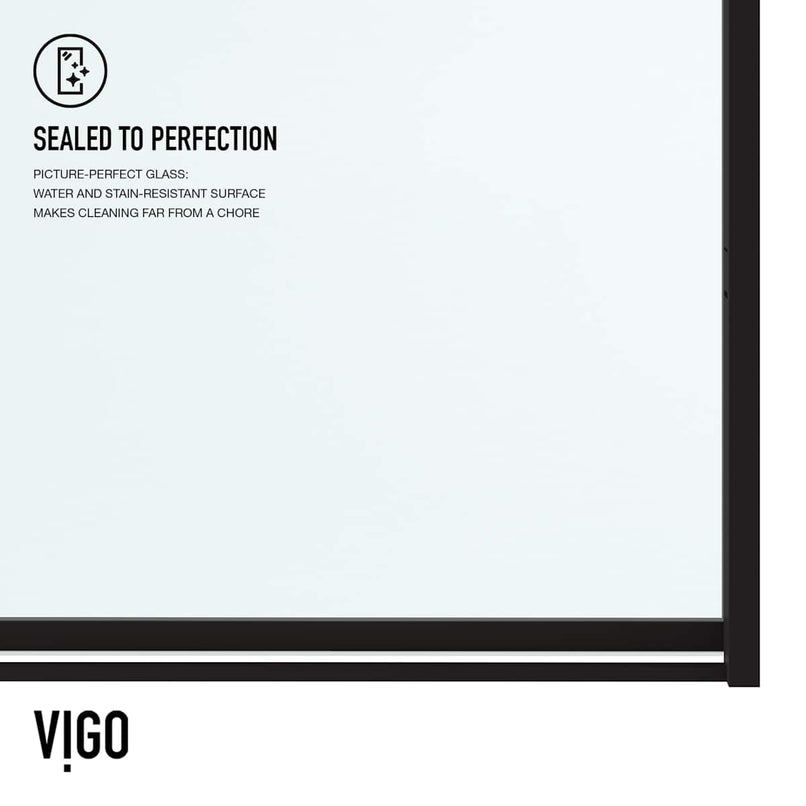 Noma 74" High x 60" Wide Hinged Framed Shower Door with Clear Glass - image 11