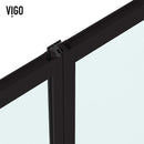 Noma 74" High x 60" Wide Hinged Framed Shower Door with Clear Glass - image 13