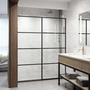 Noma 74" High x 60" Wide Hinged Framed Shower Door with Clear Glass - image 1
