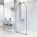 Arden 78" High x 34" Wide Hinged Frameless Shower Door with Clear Glass - image 7