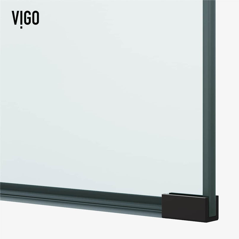 Arden 78" High x 34" Wide Hinged Frameless Shower Door with Clear Glass - image 11
