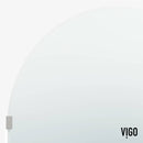 Arden 78" High x 34" Wide Hinged Frameless Shower Door with Clear Glass - image 17