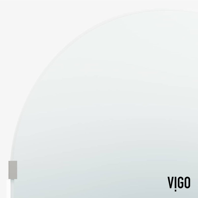 Arden 78" High x 34" Wide Hinged Frameless Shower Door with Clear Glass - image 17