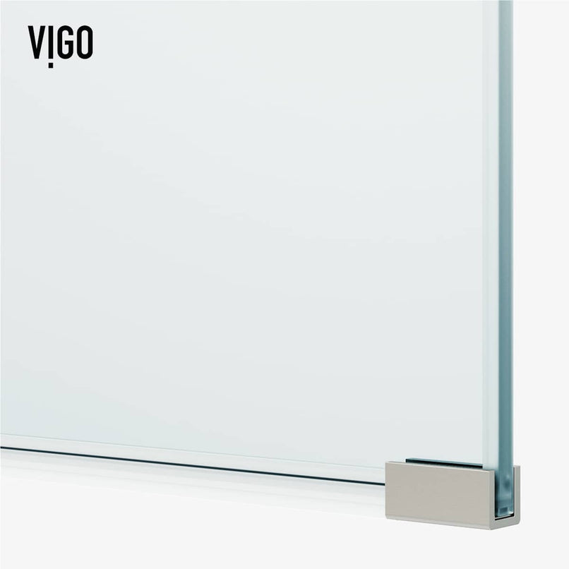 Arden 78" High x 34" Wide Hinged Frameless Shower Door with Clear Glass - image 18