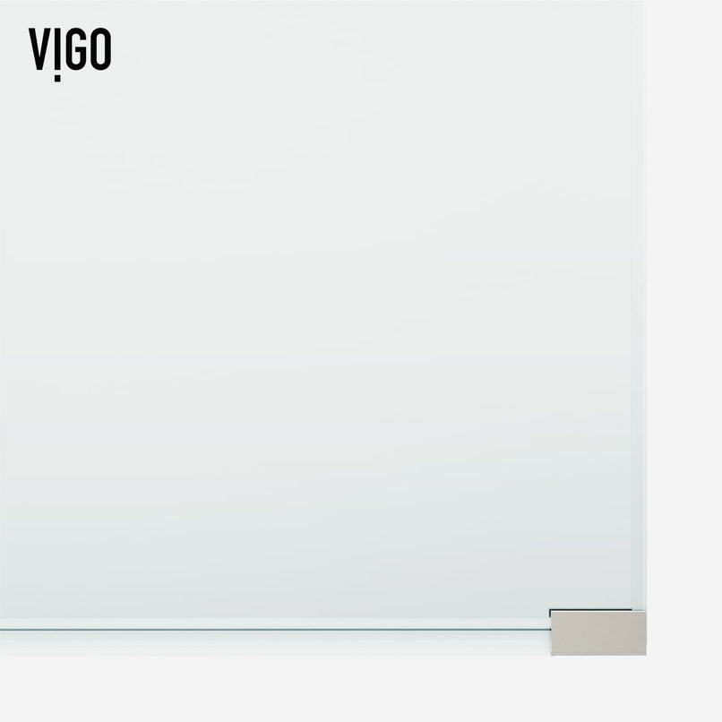 Arden 78" High x 34" Wide Hinged Frameless Shower Door with Clear Glass - image 19