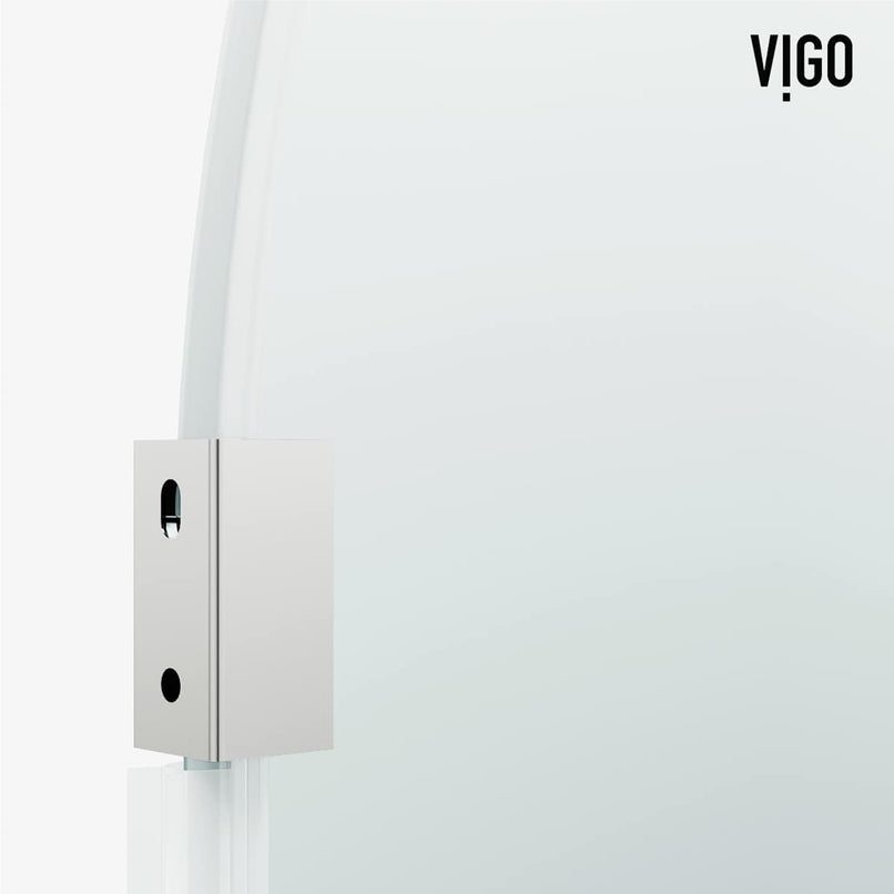 Arden 78" High x 34" Wide Hinged Frameless Shower Door with Clear Glass - image 20