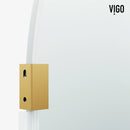 Arden 78" High x 34" Wide Hinged Frameless Shower Door with Clear Glass - image 22