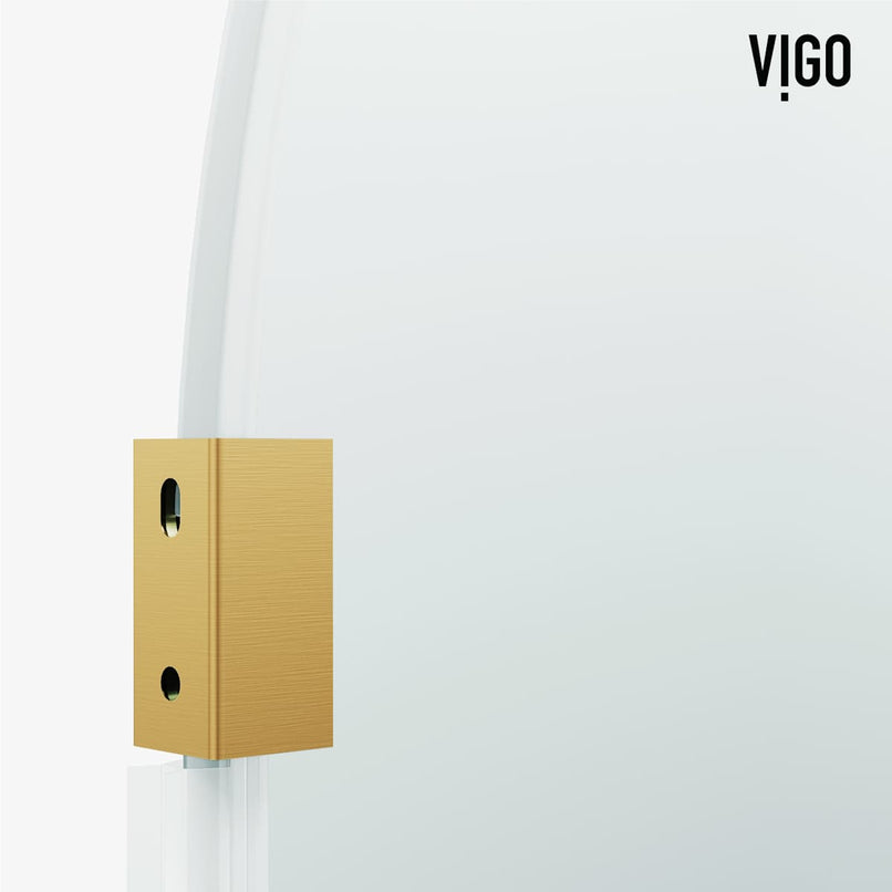 Arden 78" High x 34" Wide Hinged Frameless Shower Door with Clear Glass - image 22