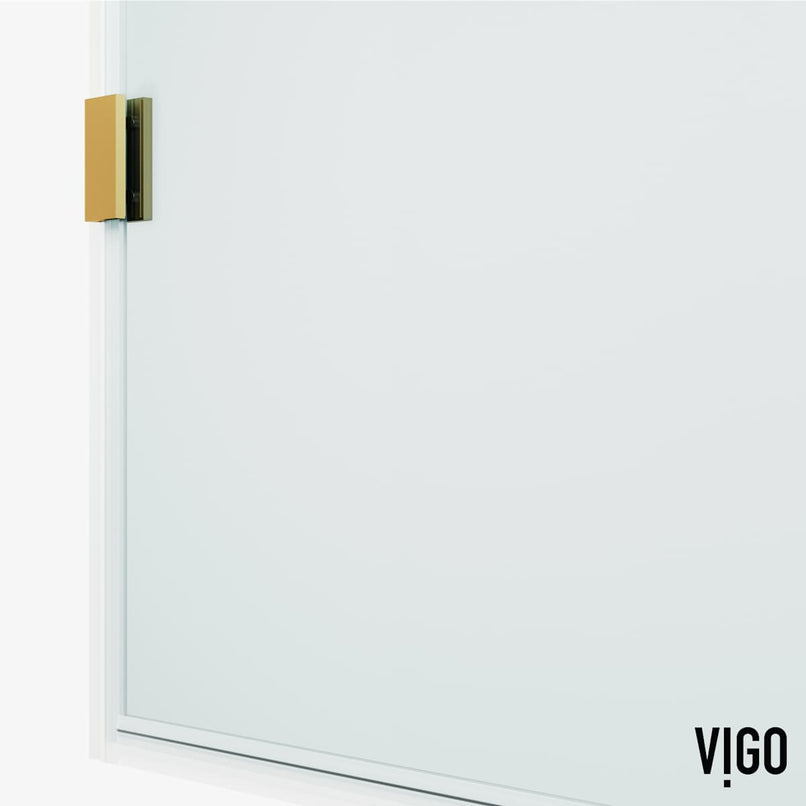 Arden 78" High x 34" Wide Hinged Frameless Shower Door with Clear Glass - image 23