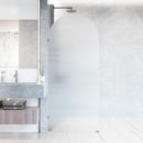 Arden 78" High x 34" Wide Hinged Frameless Shower Door with Ribbed Glass - image 7