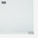 Arden 78" High x 34" Wide Hinged Frameless Shower Door with Ribbed Glass - image 12