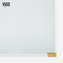 Arden 78" High x 34" Wide Hinged Frameless Shower Door with Ribbed Glass - image 21