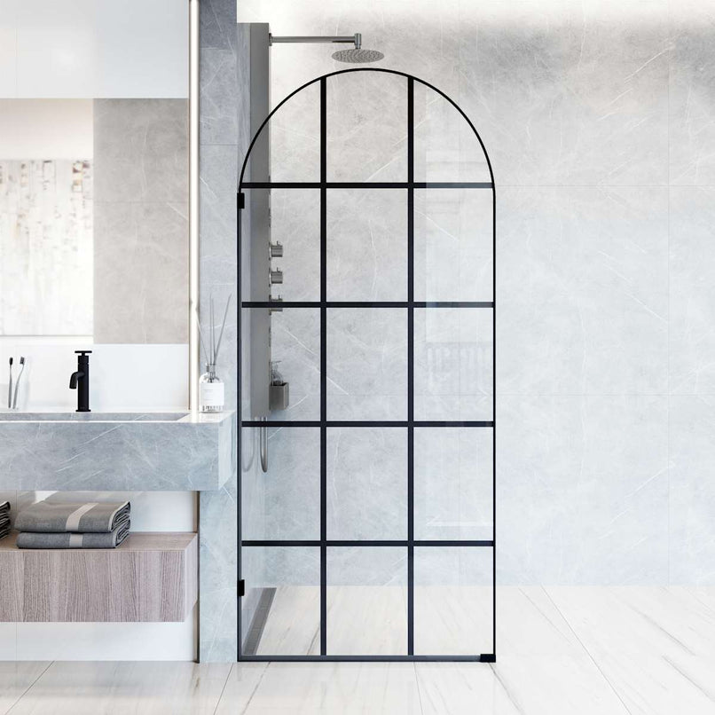 Arden 78" High x 34" Wide Hinged Framed Shower Door with Clear Glass - image 2